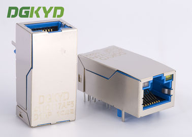 Đầu nối Gigabit Ethernet RJ45 Nữ Jack Cổng đơn 1000M PoE + giắc cắm đã đăng ký
