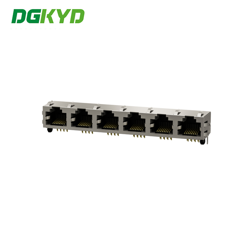 RJ45 Modular Block Interface Cat6 PCB Jack Ethernet RJ45 Female Connector DGKYD561688HWA1D9Y1022