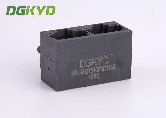 Black color unshielded2 position rj45 connector without transformer ,10P8C