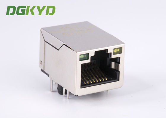 Shield RJ45 Modular Jack Female Magnetic Network Port With Lan Transformer