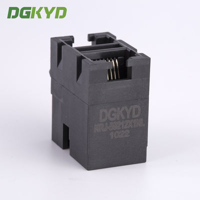 10/100 BASE Stack 2x1 Dual Port RJ45 Female Jack Double Deck Ethernet Socket