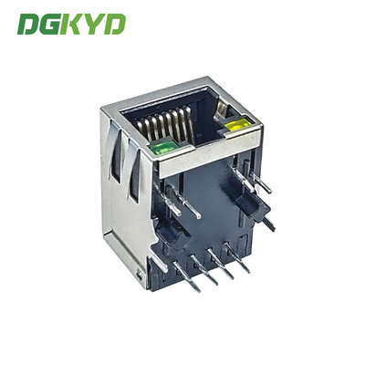 Network Connector RJ45 with Transformer Integrated Magnetics , 100BASET G/Y