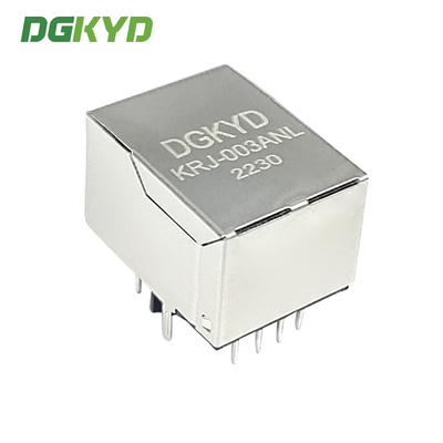 Cat5 RJ45 Ethernet connector with common mode choke , G/Y LED