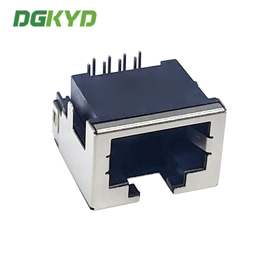 KRJ-CB4.2WDNL sinking plate RJ45 connector DIP with shielding, no light, no filter network port