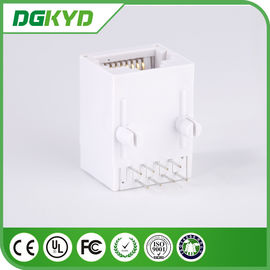 single port 10/100 BASE unshielded Ethernet RJ45 Connector with transformer , gray