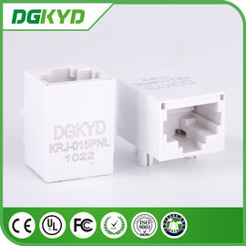 single port 10/100 BASE unshielded Ethernet RJ45 Connector with transformer , gray