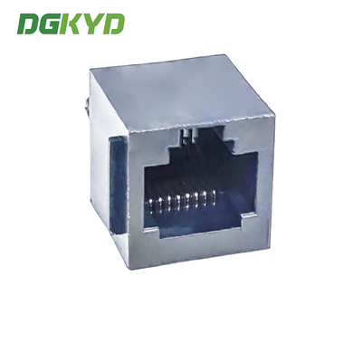Vertical RJ45 PCB Socket Female Head 1x1 Port 8 Pin DIP Ethernet Connector Through Hole Solder DGKYD5222E1188IWA1DY1
