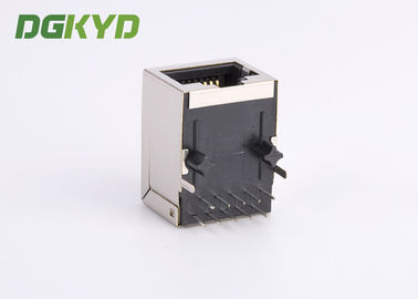 Single Port RJ45 With Transformer , RJ45 LAN Jack 1000BaseT Metal Shield