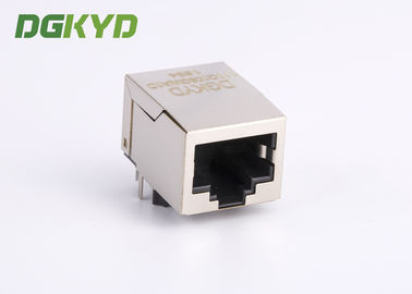 Single Port RJ45 With Transformer , RJ45 LAN Jack 1000BaseT Metal Shield