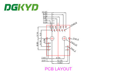 2.5Gbit / s RJ45 Ethernet Connector , high performance industrial grade Modular Rj45 Jack
