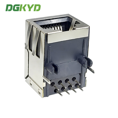 RJ45 Interface 5921 Single Port Shielded Connector With Round Pin And Spring Clip DGKYD59211188HWA1DY1