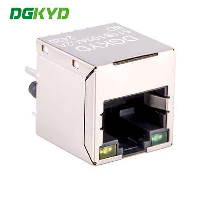Top insertion RJ45 Ethernet Connector with internal isolation transfomer 180 degree straight insertionDGKYD511B109AC2A8D