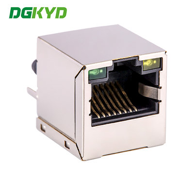 Top insertion RJ45 Ethernet Connector with internal isolation transfomer 180 degree straight insertionDGKYD511B109AC2A8D