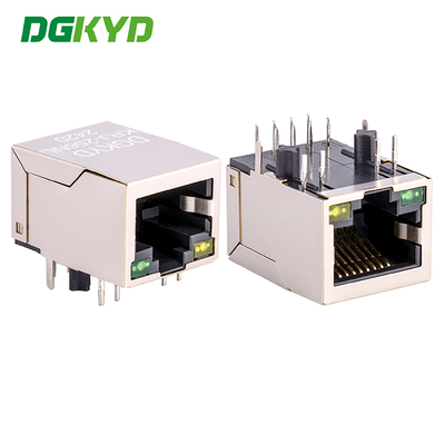 RJ45 Single Port Jack With 10/100BASE Transformer Integrated Ethernet Connector RJ45 With Transformer KRJ-256NL