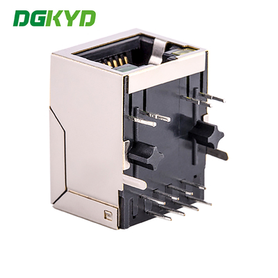 RJ45 Single Port Jack With 10/100BASE Transformer Integrated Ethernet Connector RJ45 With Transformer KRJ-256NL