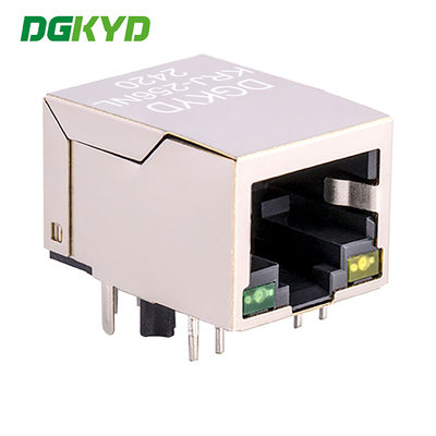 RJ45 Single Port Jack With 10/100BASE Transformer Integrated Ethernet Connector RJ45 With Transformer KRJ-256NL