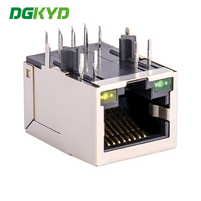 RJ45 Single Port Jack With 10/100BASE Transformer Integrated Ethernet Connector RJ45 With Transformer KRJ-256NL