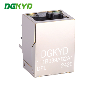 90 Degree Direct Insertion RJ45 Connector Lightning Protection With Light Shielding Interface DGKYD111B339AB2A1DFL