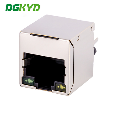 180 degree network interface RJ45 vertical interface 10P8C connector Gigabit Ethernet filtering DGKYD511Q106AC1A8D