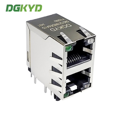 RJ45 interface 5921 series Ethernet socket 2X1 port 8P8C modular socket with isolation spring DGKYD59212188DE6A1DY1C022