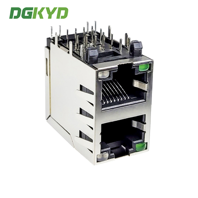 RJ45 interface 5921 series Ethernet socket 2X1 port 8P8C modular socket with isolation spring DGKYD59212188DE6A1DY1C022
