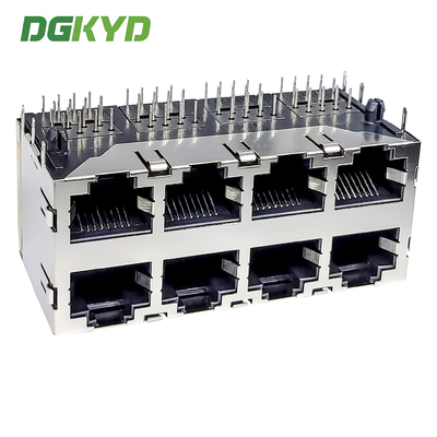 Multi Port Rj45 Connector Without Filter, Ethernet Socket Modular Interface Dgkyd59212488hwa1dy1a127