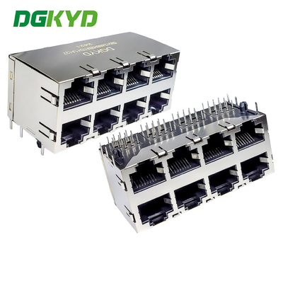Multi Port Rj45 Connector Without Filter, Ethernet Socket Modular Interface Dgkyd59212488hwa1dy1a127
