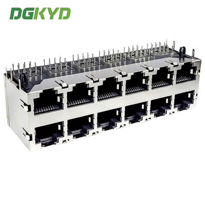 RJ45 Multi Port Rj45 Connector Without Filter, Ethernet Socket Modular Interface DGKYD59212688HWA1DY1A022