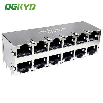 RJ45 Multi Port Rj45 Connector Without Filter, Ethernet Socket Modular Interface DGKYD59212688HWA1DY1A022