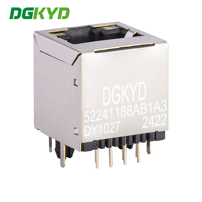 180 Degree Straight Plug RJ45 Connector Without Filter Vertical Interface RJ45 Socket DGKYD52241188AB1A3DY1027