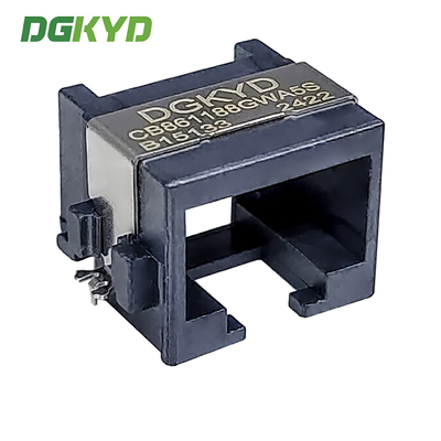 Single Port Sinking Plate 8.6 RJ45 Ethernet Connector SMT Interface Half Package Shielding DGKYDCB861188GWA5SB15133