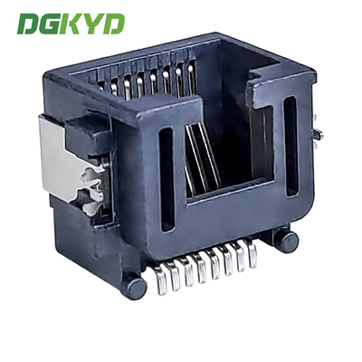 Single Port Sinking Plate 8.6 RJ45 Ethernet Connector SMT Interface Half Package Shielding DGKYDCB861188GWA5SB15133