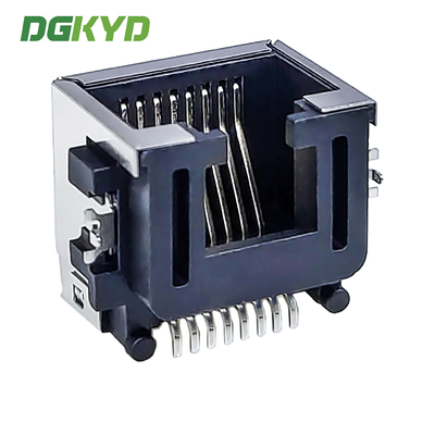 RJ45 Connector 1X1 8P8C Sinking Plate 8.6 3U Interface RJ45 SMT Connector DGKYDCB861188GWA6SB3133