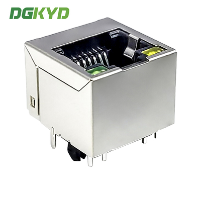 RJ45 8P8C Shielded Strip Light Connector Vertical Mesh Socket Single Port Connector DGKYD52A1188AB1A6DY1143