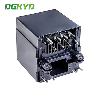 RJ45 180 Degree Vertical Interface 8P8C With Light All Plastic Connector Network Socket DGKYD52241188JC1A1DB4