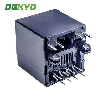 RJ45 180 Degree Vertical Interface 8P8C With Light All Plastic Connector Network Socket DGKYD52241188JC1A1DB4