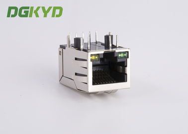 Right Angle CAT6 RJ45 Modular Connector With Transformer For Monitor