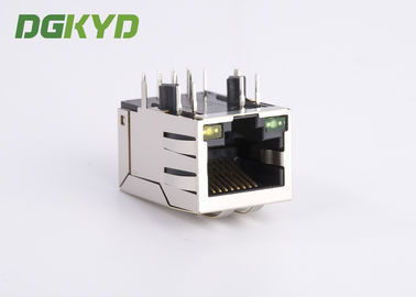 Industrial Panel Mount modular jack cat6 rj45 with Internal Magnetics , HR911102A