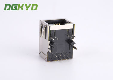 Industrial Panel Mount modular jack cat6 rj45 with Internal Magnetics , HR911102A