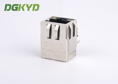 Industrial Panel Mount modular jack cat6 rj45 with Internal Magnetics , HR911102A