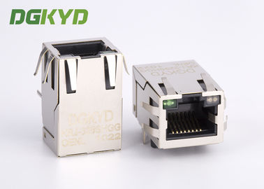 1x1 Tab up gigabit network jack rj45 with Transformer / internal magnetics Rj45
