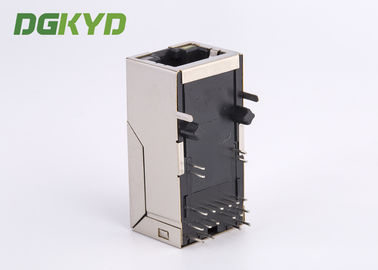 Custom Single Port 33.0mm Rj45 Lan Jack , 1000BASE micro rj45 connector PoE
