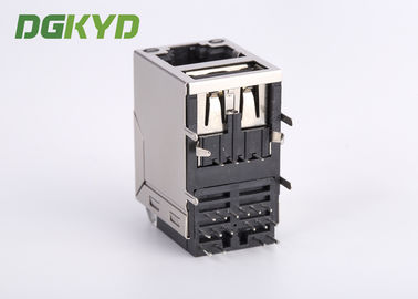 Single Port CAT6 SFP Connector RJ45 With Transformer USB Combo