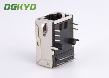 Height 11.3mm 12 Pins GIGABIT RJ45 MAGNETIC JACK MAGNETICS ACC. TO IEEE802.3af FOR PSE