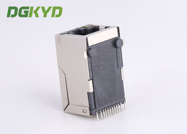 Shielded 10/100 Base 8P8C SMT RJ45 PCB Connector Intergrated Magnetics