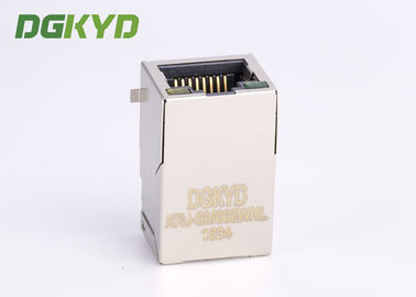 Shielded 10/100 Base 8P8C SMT RJ45 PCB Connector Intergrated Magnetics