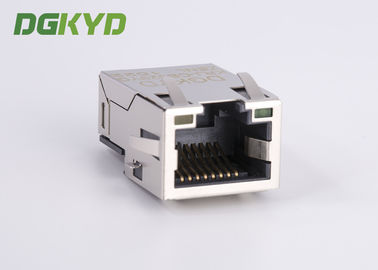 1 Port Tab Up Gold Plate RJ45 Ethernet Connector SMD Cat6 Cable Rj45 Extra Low Frofile