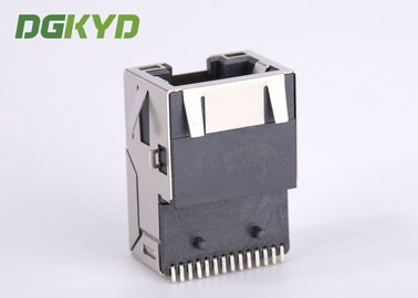 1 Port Tab Up Gold Plate RJ45 Ethernet Connector SMD Cat6 Cable Rj45 Extra Low Frofile