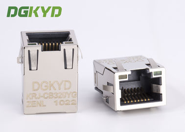 1 Port Tab Up Gold Plate RJ45 Ethernet Connector SMD Cat6 Cable Rj45 Extra Low Frofile
