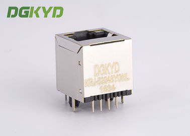180° top entry shielded RJ45 LAN Jack without transformer for Internet TV Box